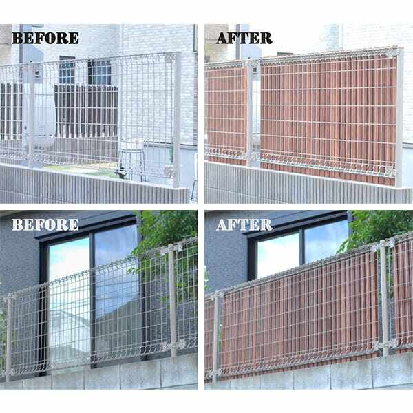 SAKU×SAKU EXTERIOR さくさくエクステリア メッシュフェンス用 目隠しパーツ 100個入り アルミ メッシュ フェンス 目隠し 簡単 diy 隣家 おしゃれ 後付け 