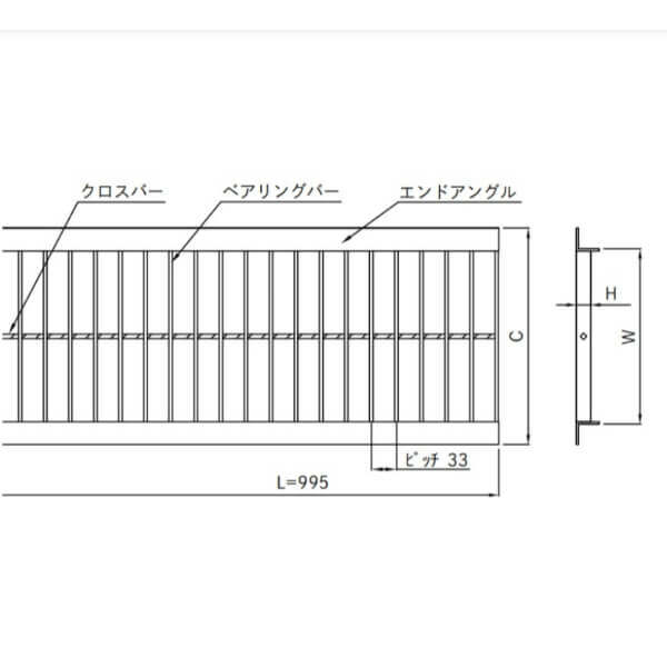 個人宅・現場配送不可 法人様限定商品 法山本店 U字溝用グレーチング（普及型）鋼板製 溶融亜鉛メッキ仕上げ 適用みぞ幅240ｍｍ HGU-240-25 