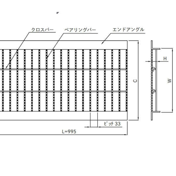 個人宅・現場配送不可 法人様限定商品 法山本店 ノンスリップ型U字溝用グレーチング 鋼板製 溶融亜鉛メッキ仕上げ 適用みぞ幅240ｍｍ HGUX-240-25 
