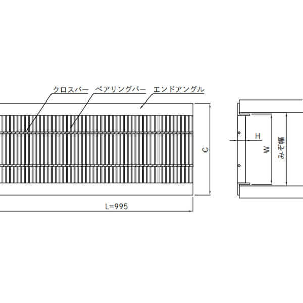 個人宅・現場配送不可 法人様限定商品 法山本店 細目型U字溝用グレーチング 鋼板製 溶融亜鉛メッキ仕上げ 適用みぞ幅240ｍｍ HUP-240-25 