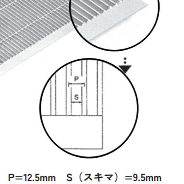 個人宅・現場配送不可 法人様限定商品 法山本店 細目ノンスリップ型U字溝用グレーチング 鋼板製 溶融亜鉛メッキ仕上げ 適用みぞ幅240ｍｍ HUPX-240-19 