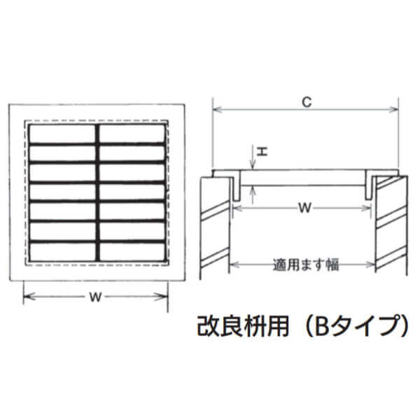 個人宅・現場配送不可 法人様限定商品 法山本店 つば付溜ますぶた用グレーチング 改良枡用（Bタイプ） 鋼板製 適用ます幅B450ｍｍ HGM-45-19B 