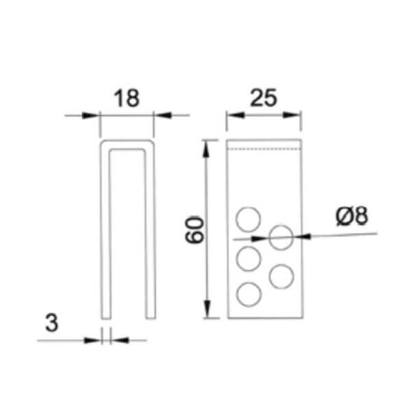 個人宅・現場配送不可 法人様限定商品 法山本店 スチール製兼用型連結金具HK-R型 h寸法60ｍｍ HK-R H44用 