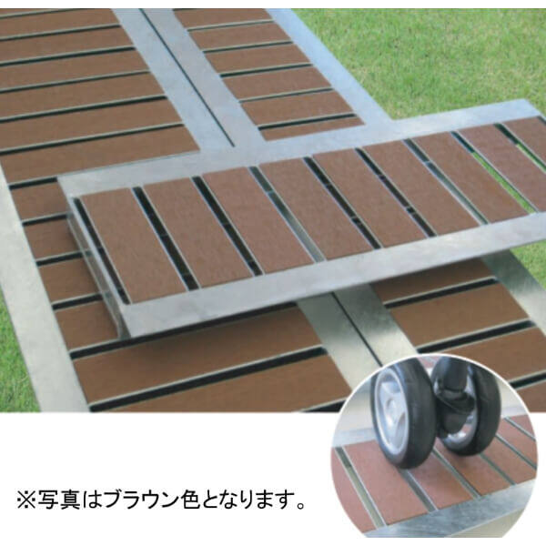 個人宅・現場配送不可 法人様限定商品 法山本店 景観用グレーチング HYUシリーズ 細目型 幅W寸法290ｍｍ HYUP-300L600 ブラウン