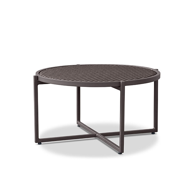 かじ新 RAUCORD TRIO　COFFEE　TABLE 『 ガーデンファニチャー 屋外家具 アウトドア家具 テーブル ガーデンテーブル カフェテーブル ベランダ ガーデン 庭 屋外 バルコニー ウッドデッキ カフェ ラタン 』 ダークブラウン