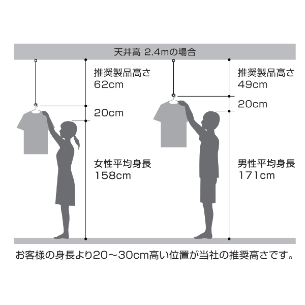 オークス AUX ソライエ soraie モクハンガー 木製天井付け室内物干し SRS50814 ウォルナット