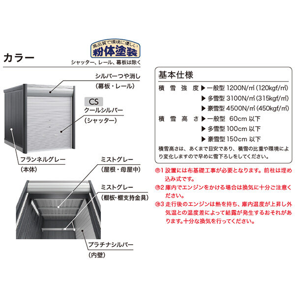 【関東・東海地方限定配送】イナバ物置 アルシアフィット ARCIA FIT DM-1826HDA 豪雪型 