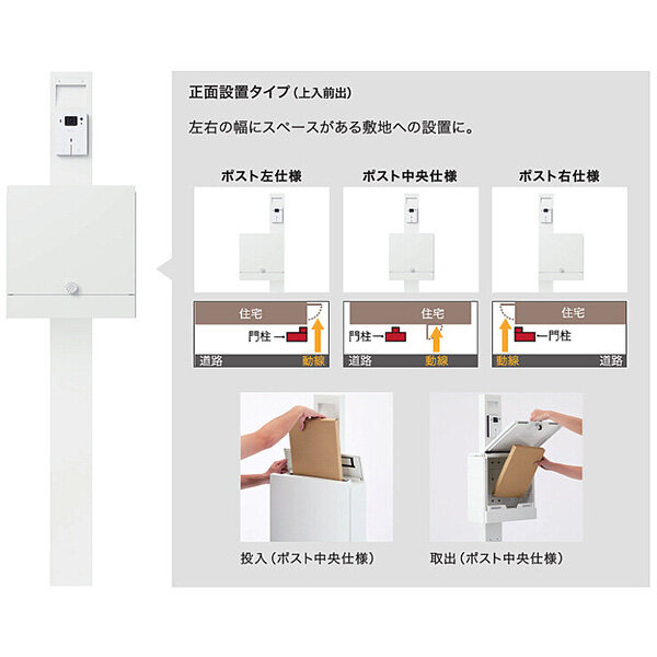 【門柱+ポストセット】 NASTA ナスタ Qual クオール 門柱ユニット インターホン取付仕様 LED照明無 KS-GP21A-M4 『 門柱 機能門柱 機能ポール 一戸建て 屋外 ポスト 一体 スリム ナチュラル おしゃれ diy 』 