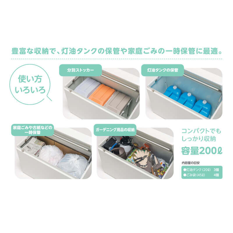三協アルミ 小型収納ボックス マルチストッカー 容量200L NMBX-1004 