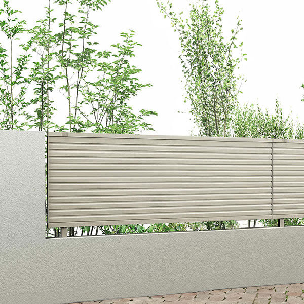 キロスタイル 横スリット通風フェンス 自由柱 T100 