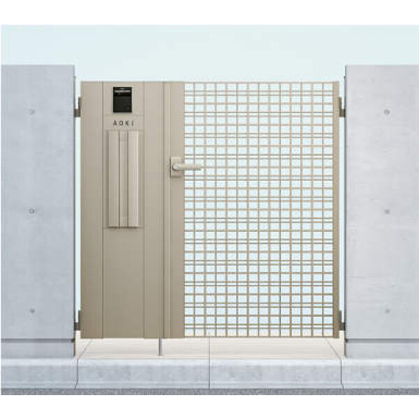 鋳物門扉 YKK YKKap シャローネ門扉SC04型 親子開きセット 門柱仕様 04・08-12 扉1枚寸法 800×1200 打掛錠1型 本体・取っ手(取手)セット ガーデ