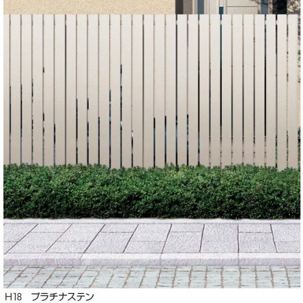 YKK リレーリアフェンス4N型（たて板格子） 関東間 （本体＋柱）セット 単体用 H18F TPS-F34N 『アルミフェンス 柵』 