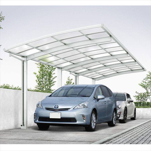 【商品のみ】カーポート 2台用 YKKAP YKK アリュース 600タイプ 奥行(2)連結セット J57・57-27 H22 熱線遮断ポリカーボネート屋根 YCS-A 