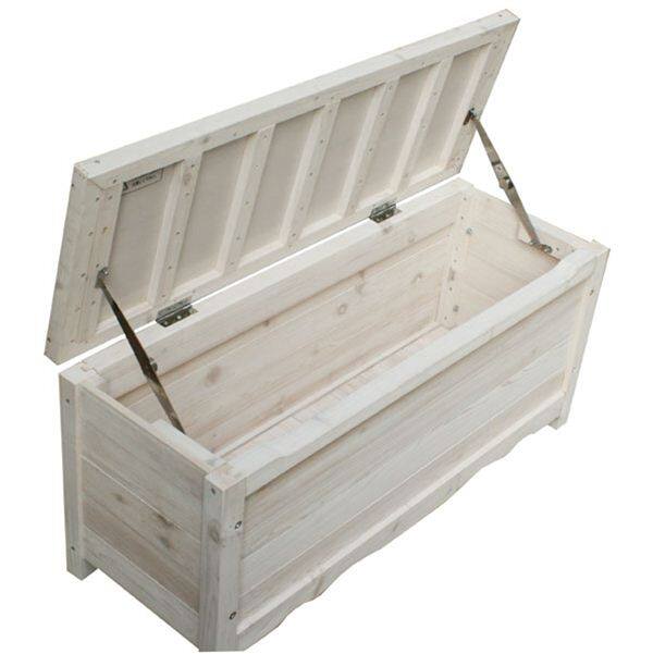 Sスタイル 木製収納庫 BB-W90WHT ボックスベンチ 幅90 ホワイト