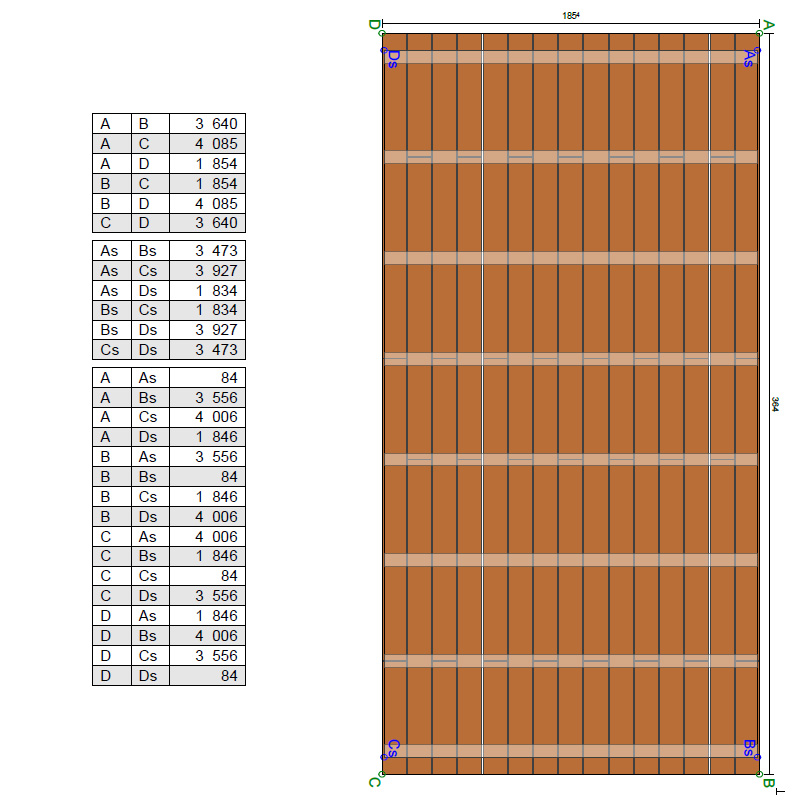 プレイリーホームズ Grad デッキシステム 2間 × 6尺（364cm × 185.4cm） デッキ材：エステックウッド ヒノキ材 サイズ変更可 お問い合わせください 