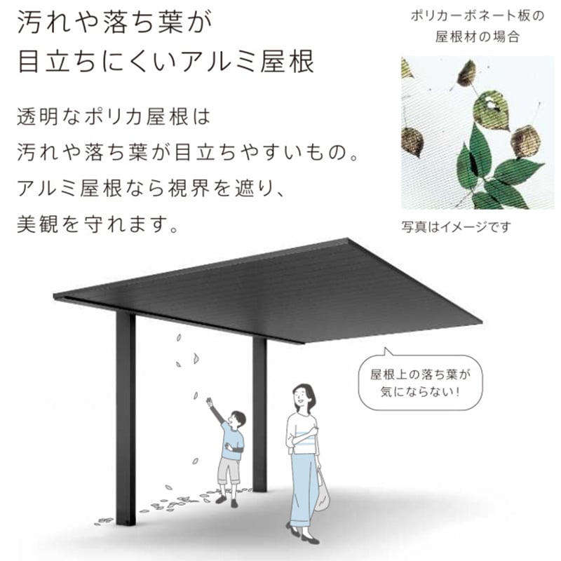 【商品のみ】 カーポート 1台用 YKK YKKAP PLAIN ROOF プレーンルーフ 600タイプ 後方支持 1台用 54-30M H25 複合色(ラミネート) 木調色