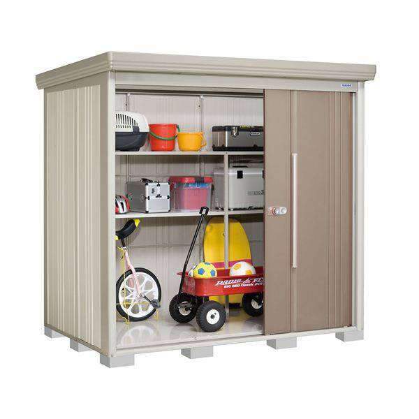 ND-2214 田窪工業所 タクボ物置 ND／ストックマン 背面棚 標準屋根 一般型 カーボンブラウン