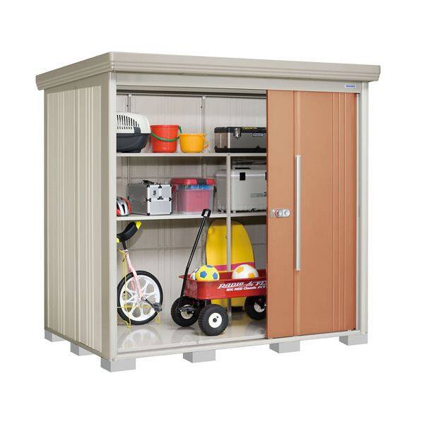 ND-2214 田窪工業所 タクボ物置 ND／ストックマン 背面棚 標準屋根 一般型 トロピカルオレンジ