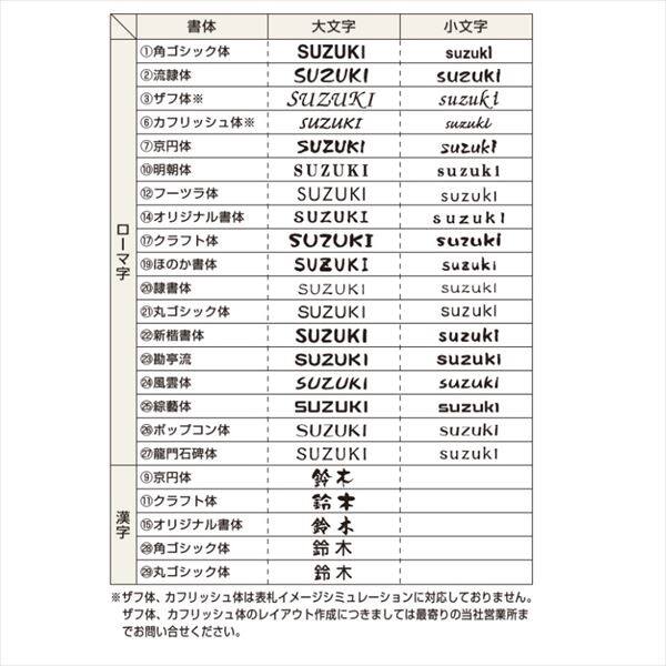 YKKAP 機能門柱用表札 九谷焼表札 KYQS-B 『機能門柱 YKK用』 『表札 サイン 戸建』 