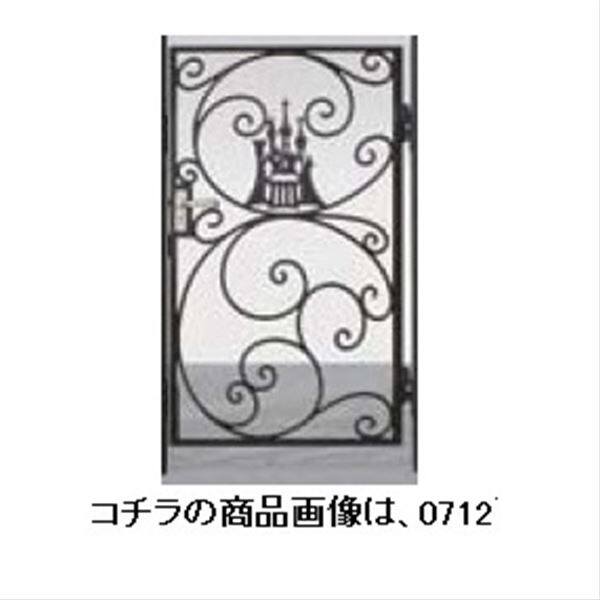 リクシル 新日軽 ディズニー門扉 角門柱式 プリンセスA型（シンデレラ） 0610 片開き ブラック