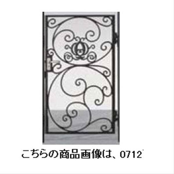 リクシル 新日軽 ディズニー門扉 角門柱式 プリンセスA型（かぼちゃの馬車） 0710 片開き ブラック