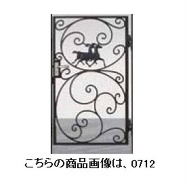 リクシル 新日軽 ディズニー門扉 角門柱式 プリンセスA型（馬） 0610 片開き ブラック
