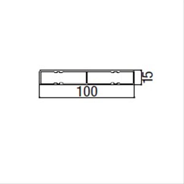 リクシル デザイナーズパーツ 平板 15×100 L=2000 マテリアルカラー 8TYD07□□ 『外構DIY部品』 