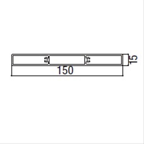 リクシル デザイナーズパーツ 平板 15×150 L=2000 マテリアルカラー 8TYD09□□ 『外構DIY部品』 