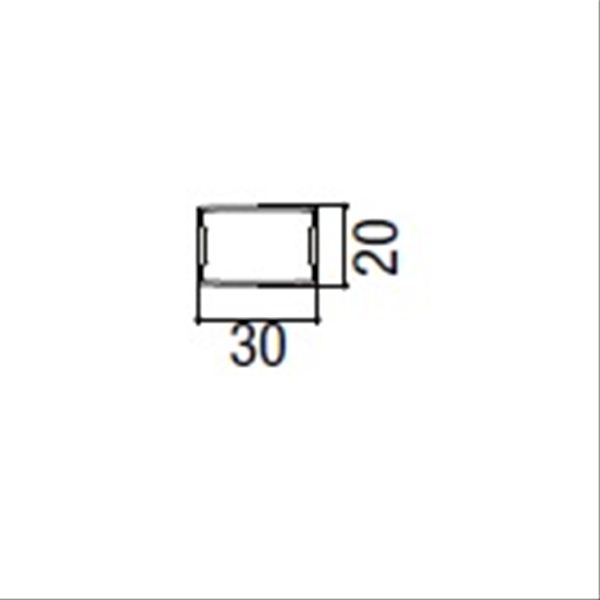 リクシル デザイナーズパーツ 角面材 20×30 L=4000 マテリアルカラー 8TYD18□□ 『外構DIY部品』 