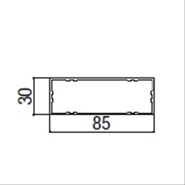リクシル デザイナーズパーツ 角面材 30×85 L=4000 アルミ形材カラー 8TYD24□□ 『外構DIY部品』 