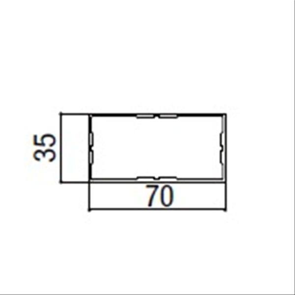 リクシル デザイナーズパーツ 角面材 35×70 L=2000 マテリアルカラー 8TYD25□□ 『外構DIY部品』 