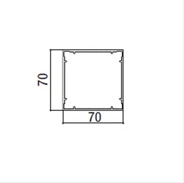 リクシル デザイナーズパーツ 柱材 70×70 L=2350 アルミ形材カラー 8TYD47□□ 『外構DIY部品』 