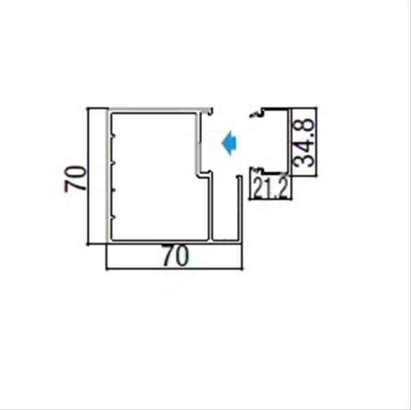 リクシル デザイナーズパーツ 柱材 70×70横張り用 L=2350 マテリアルカラー 8TYD49□□ 『外構DIY部品』 