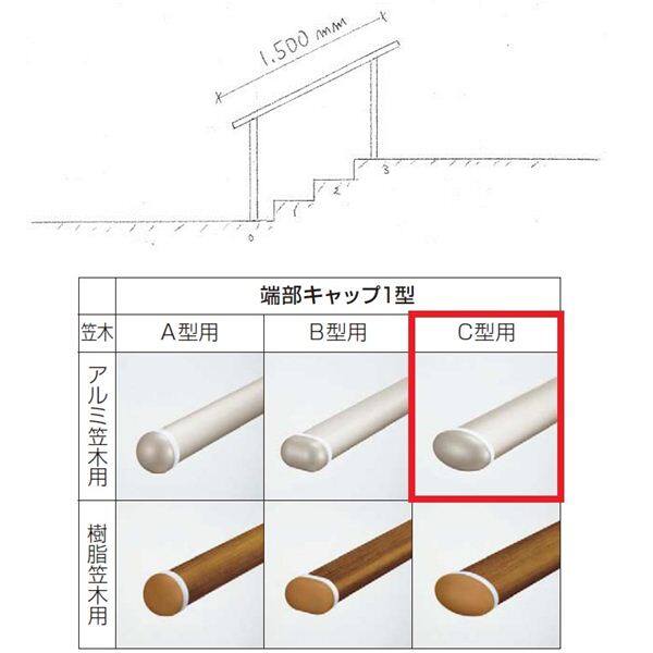 日本最大級 三協アルミ クリエフリー2S 歩行者用補助手すり 1スパンセット ベースプレート支柱タイプ アルミ形材タイプ