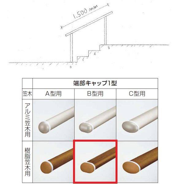 売り切れ必至！ 三協アルミ クリエフリー2S 歩行者用補助手すり 1スパンセット ベースプレート支柱タイプ エラストマータイプ 木調 