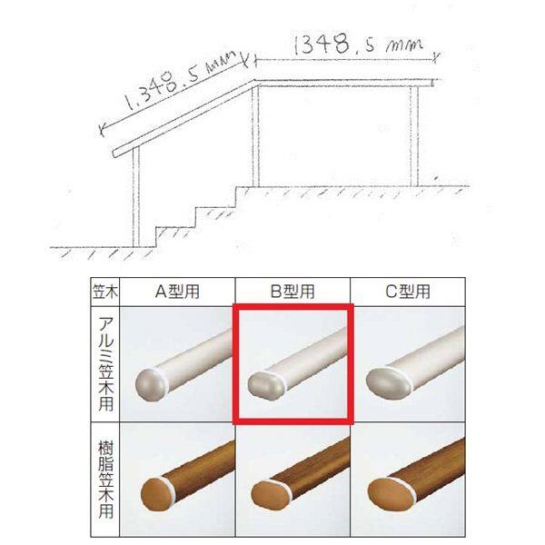 『セット販売』　YKKAP　歩行補助用手すり　パルトナーUDフェンス1型　B型笠木　1コーナーセット　 手すり：アルミカラー