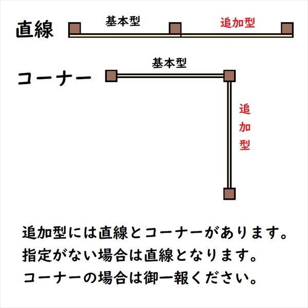 タカショー　エバー　22型セット（エバー美良来）　60角柱（片面）　追加型（片柱）　高さ900タイプ　『竹垣フェンス　柵』 真竹