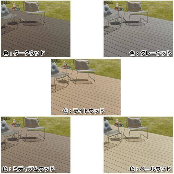 リクシル 樹ら楽ステージ 束柱Aセット(ロング束柱) 幕板B仕様 2間×8尺 『ウッドデッキ diy キット 樹脂 人工木』 