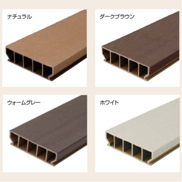 タカショー エバーエコウッド3 デッキセット （床板195mm幅仕様） 1間×5尺 『ウッドデッキ 人工木』 ホワイト