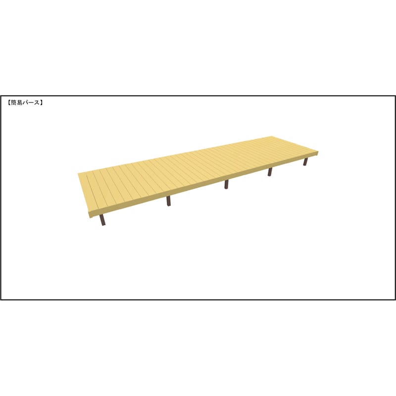 LIXIL リクシル 人工木ウッドデッキ 樹ら楽 プレーンタイプ 4.0間（7250mm） × 7尺（2128mm） 幕板Bセット 束柱Aタイプ（固定） 標準束柱（550mm） 