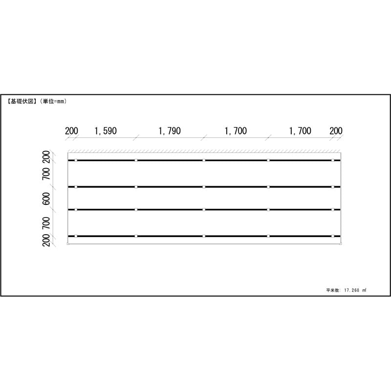 LIXIL リクシル 人工木ウッドデッキ 樹ら楽 プレーンタイプ 4.0間（7250mm） × 8尺（2428mm） 幕板Bセット 束柱Aタイプ（固定） 標準束柱（550mm） 