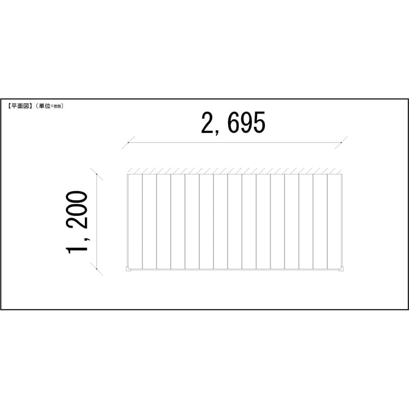 LIXIL リクシル 人工木ウッドデッキ 樹ら楽 プレーンタイプ 1.5間（2750mm） × 4尺（1228mm） 幕板Bセット 束柱Aタイプ（固定） ロング束柱（1000mm） 