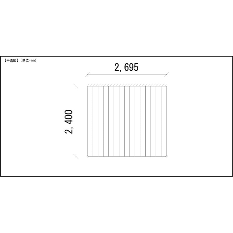 LIXIL リクシル 人工木ウッドデッキ 樹ら楽 プレーンタイプ 1.5間（2750mm） × 8尺（2428mm） 幕板Bセット 束柱Aタイプ（固定） ロング束柱（1000mm） 