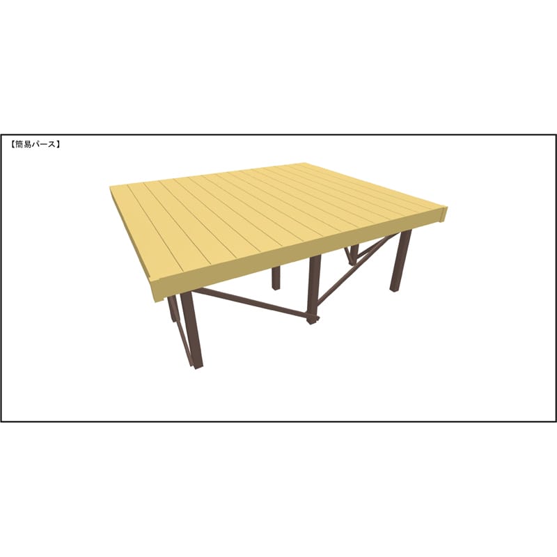 LIXIL リクシル 人工木ウッドデッキ 樹ら楽 プレーンタイプ 1.5間（2750mm） × 8尺（2428mm） 幕板Bセット 束柱Aタイプ（固定） ロング束柱（1000mm） 