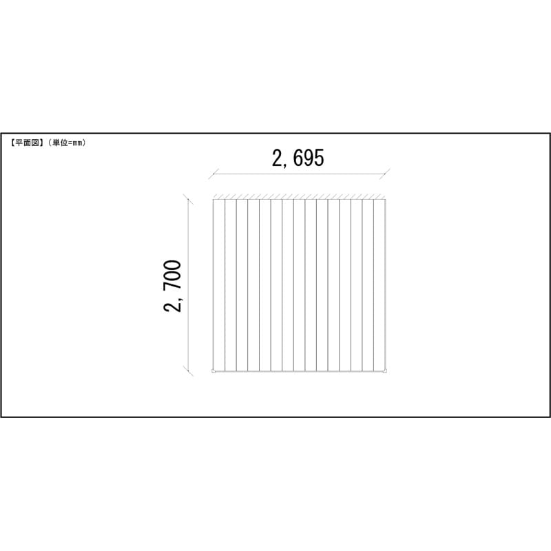 LIXIL リクシル 人工木ウッドデッキ 樹ら楽 プレーンタイプ 1.5間（2750mm） × 9尺（2728mm） 幕板Bセット 束柱Aタイプ（固定） ロング束柱（1000mm） 