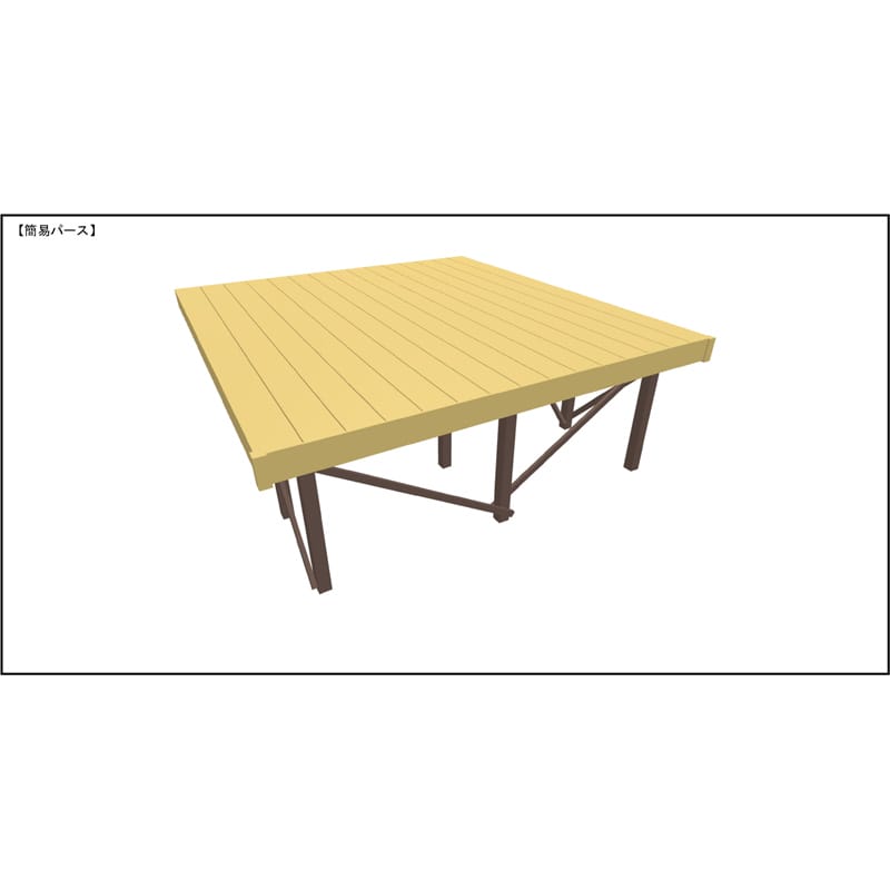 LIXIL リクシル 人工木ウッドデッキ 樹ら楽 プレーンタイプ 1.5間（2750mm） × 10尺（2928mm） 幕板Bセット 束柱Aタイプ（固定） ロング束柱（1000mm） 