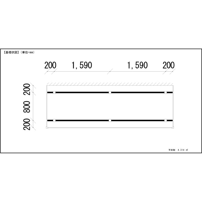 LIXIL リクシル 人工木ウッドデッキ 樹ら楽 プレーンタイプ 2.0間（3650mm） × 4尺（1228mm） 幕板Bセット 束柱Aタイプ（固定） ロング束柱（1000mm） 