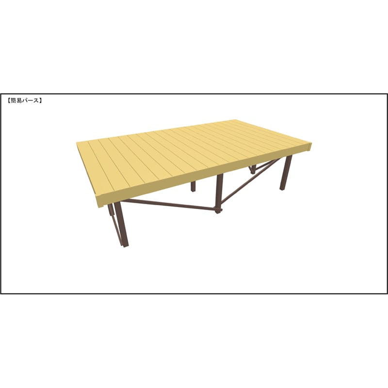 LIXIL リクシル 人工木ウッドデッキ 樹ら楽 プレーンタイプ 2.0間（3650mm） × 7尺（2128mm） 幕板Bセット 束柱Aタイプ（固定） ロング束柱（1000mm） 