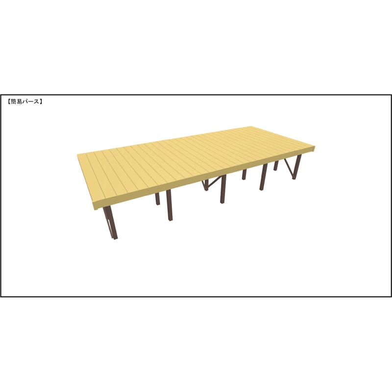 LIXIL リクシル 人工木ウッドデッキ 樹ら楽 プレーンタイプ 3.0間（5450mm） × 8尺（2428mm） 幕板Bセット 束柱Aタイプ（固定） ロング束柱（1000mm） 
