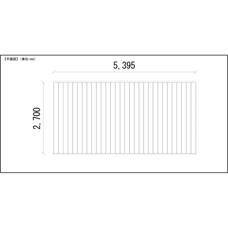 LIXIL リクシル 人工木ウッドデッキ 樹ら楽 プレーンタイプ 3.0間（5450mm） × 9尺（2728mm） 幕板Bセット 束柱Aタイプ（固定） ロング束柱（1000mm） 